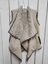 Miami Faux Fur Lined Vest Sz S C33