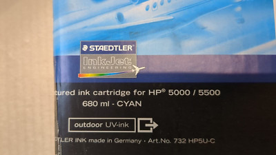 Staedtler für HP DesignJet 5000 No.81 Tinte cyan 680ml. 732 HP5U-C C4931A