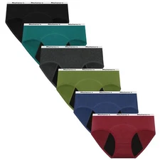 Nalwort Teen Girls Period Underwear Menstrual Period Panties Leak-Proof Cotto...