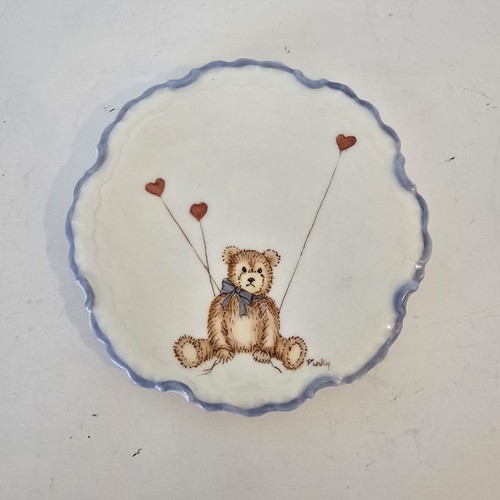 Vintage "R&J" Porcelain Kids Tea Set Teddy Bear & Hearts Design REAR - Picture 10 of 18