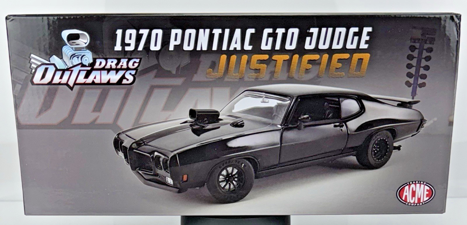 ACME Drag Outlaws 1:18 1970 Pontiac GTO Judge Justified Item #A1801217 NEW