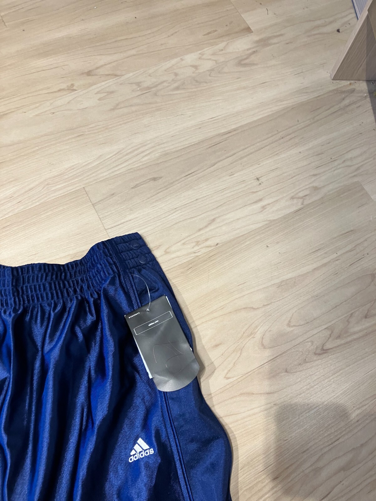 Adidas blue basketball tearaway warm up Sweatpants adult 2xl XXL NWT