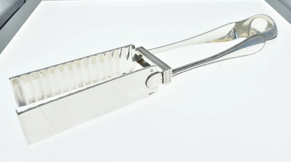 Pinzas para servir espárragos finas vintage CHRISTOFLE Francia plato de plata PERLAS raras Foto 2 de 4