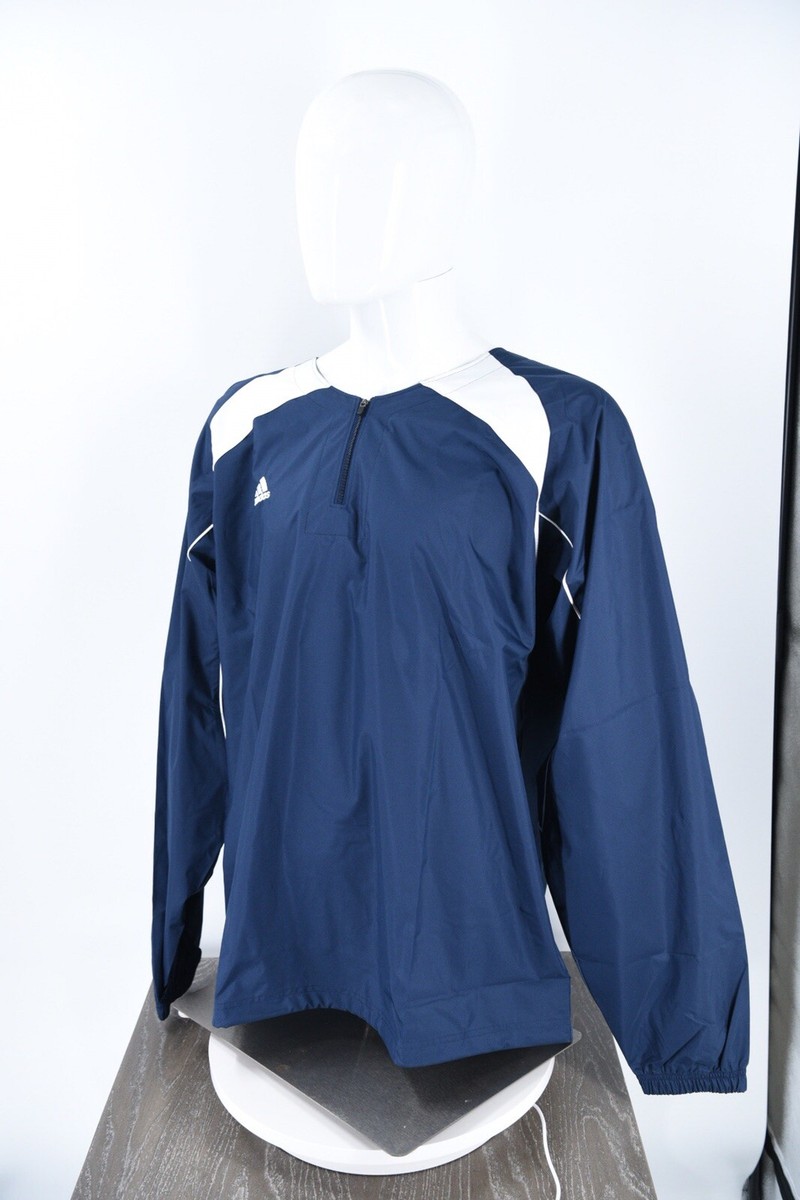トップス Adidas baseball jacket Adidas Baseball 1/4 Zip Black Shirt Jacket Men Size X-Small