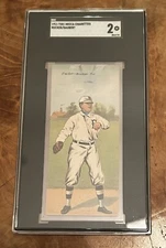1911 T201 Mecca Jake Daubert / Nap Rucker Dodgers SGC 2