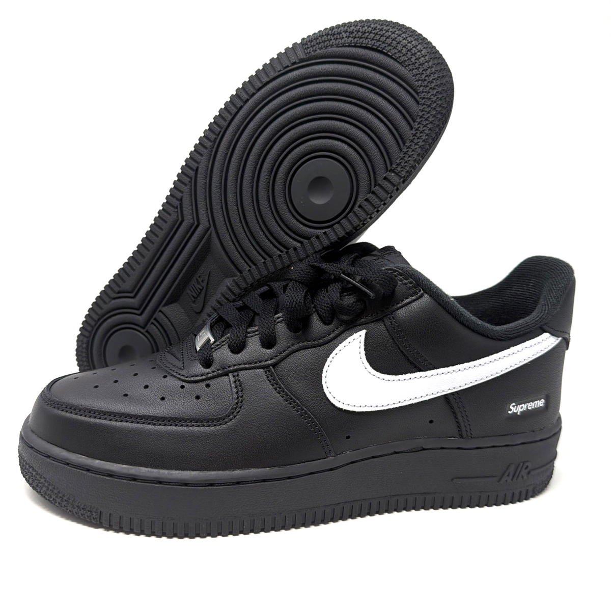 【黒28cm】Supreme × Nike Air Force 1 Low Size 7 - Nike Supreme x Air Force 1 Low Box Logo - Black White | eBay