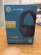 JLab JBuddies Protect Kids Hearing Protection Earmuffs Navy Fit Infants to Teens