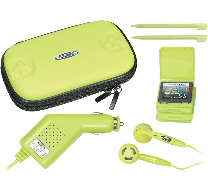 Gameron Hard-Case Bag Headphones Charger Pen for Nintendo DS Lite
