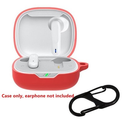 Red Silicone Cover Earbuds Charging Box Case Cover For JBL-W300TWS Replacement