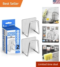 Efficient Stainless Steel Sponge Holder - Modern Design for Your Kitchen Sink