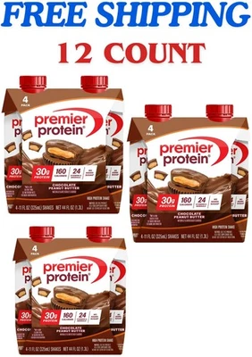 Premier Protein Shake, Chocolate Peanut Butter, 30g Protein,11 fl oz,12ct - Image 1 of 4