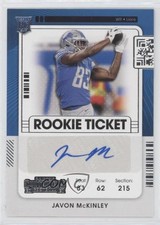 2021 Panini Contenders Rookie Ticket Javon McKinley #294 Auto 0x42