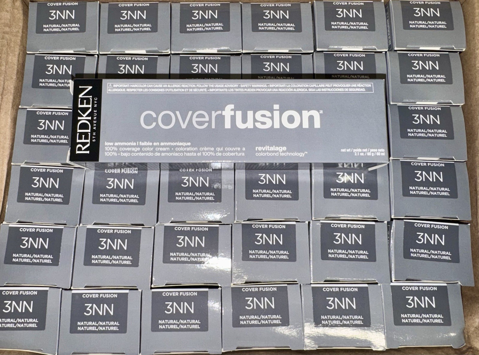 1 Redken 3NN NATURAL Cover Fusion Low Ammonia 100% Coverage 