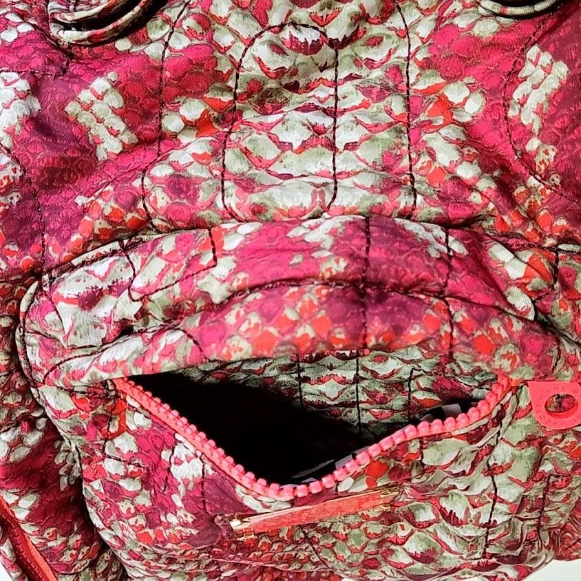 Marc By Jacobs Red Python Pattern Backpack Tote 2… - image 14
