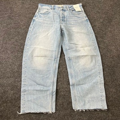 MADEWELL The Darted Barrel Leg Jean Women's Size 32 Edmonson Wash