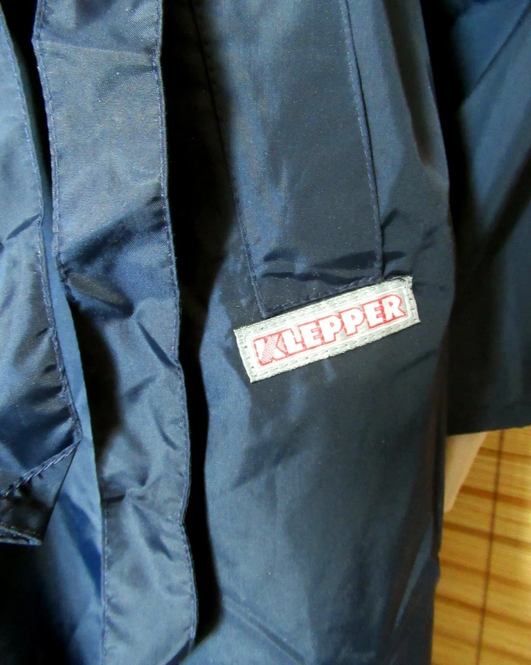 BLAUER REGENMANTEL - RAINCOAT - NYLON - VINTAGE - KLEPPER - GR. 46 - Bild 4 von 4
