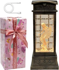 Girly Snow Globe Lantern - Large Water Lanterns with Lights and Glitter - Teleph