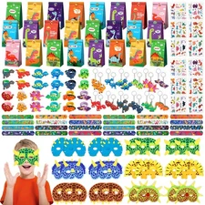 24pc INNOCHEER Dinosaur Party Favors, Decorations & Goodie Bags 3-12yr Kids