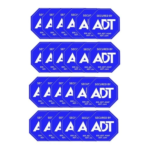 Security Decals ADT 24 Pack  Printed for ,Door Indoor/Outdoor Stickers J8O83016