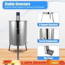 Elektrische Honigschleuder 4 Rahmen Waben Edelstahl  Imker Schleuder Adjustable
