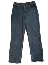 Abercrombie Fitch Womens Blue Ultra High Rise 90s Straight Leg Jeans Sz 31/12R