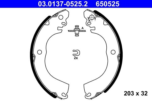 Bremsbackensatz Hinterachse FüR CitroËN Mitsubishi Peugeot C-ZERO I ION-image