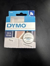 D-2. Dymo 45013 Label Tape 1/2" x 23ft Black on White
