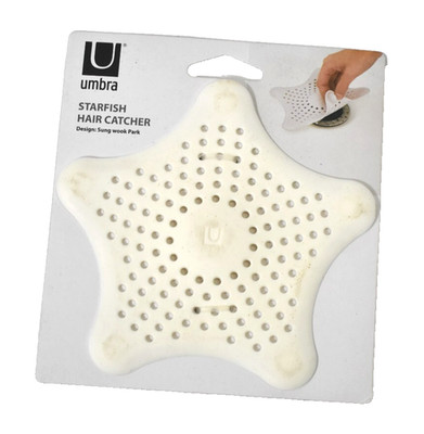 Umbra Starfish Hair Catcher Sun Wook Park Drain Cover White 023014-660
