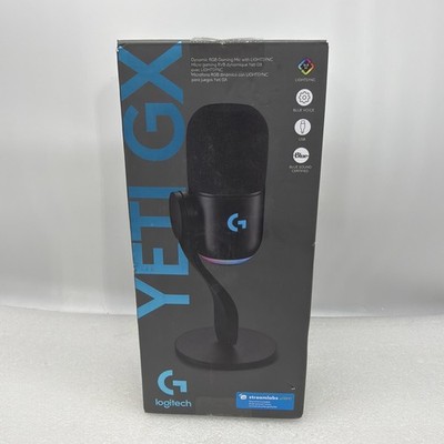 Logitech G Yeti GX Dynamic RGB Gaming Microphone Podcast Mic USB Plug & Play New