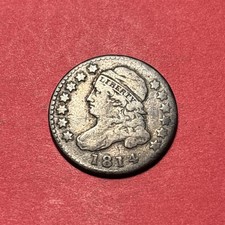 (1) Beautiful Antique 1814 Capped Bust Dime VF-VERY FINE NICE COIN