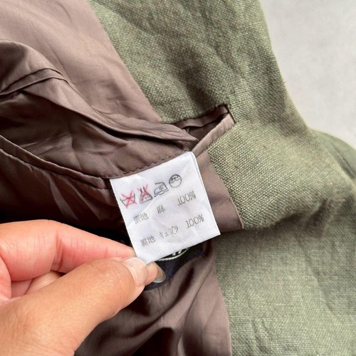 ISSEY MIYAKE Linen Tailored Jacket Men's #ED ZEA - Picture 16 of 18