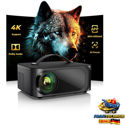 ONO3 Pro Mini Beamer 4K WiFi Bluetooth 1500 ANSI Helligkeit HDR10 Proj