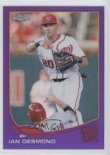 2013 Topps Chrome Retail Purple Refractor Ian Desmond #181 0m6