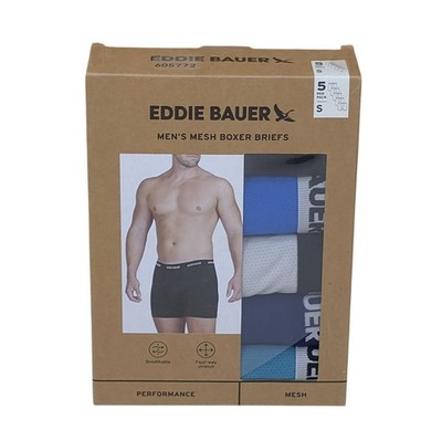 Eddie Bauer Mesh Boxer Briefs 5-Pack Small Breathable 4-Way Stretch Performance