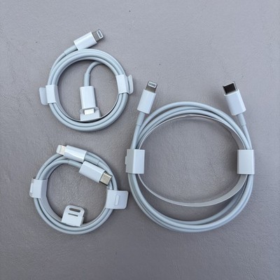 Apple USB-C to Lightning Cable Lot of 3 Genuine 1m   Fast Charge   A1703 - New