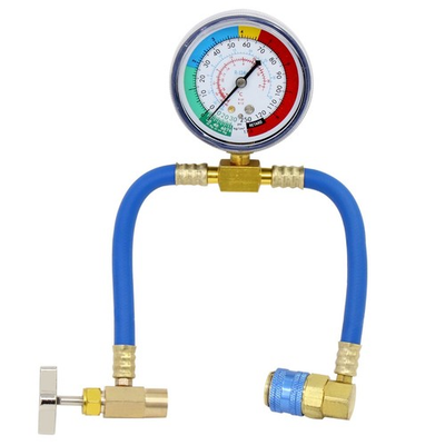 #ad R134A Charging Hose with Measuring Pressure Gauge AC Refrigerant Recharge Ki... $16.84