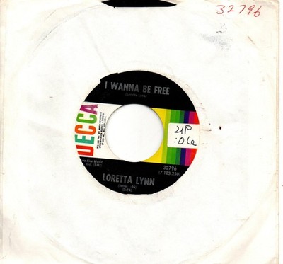 Loretta Lynn:I wanna be free/If I never love again:US Decca:1971