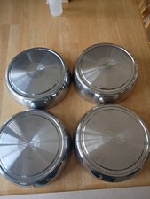 Set Of4 Oem Ford Dog Dish Hub Caps 12 Stainless Steel F2ua-1130-ua 20763 072005