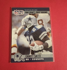 Emmitt Smith  Pro Set 1990 Rookie Draft #685 Dallas Cowboys NFL Football Card