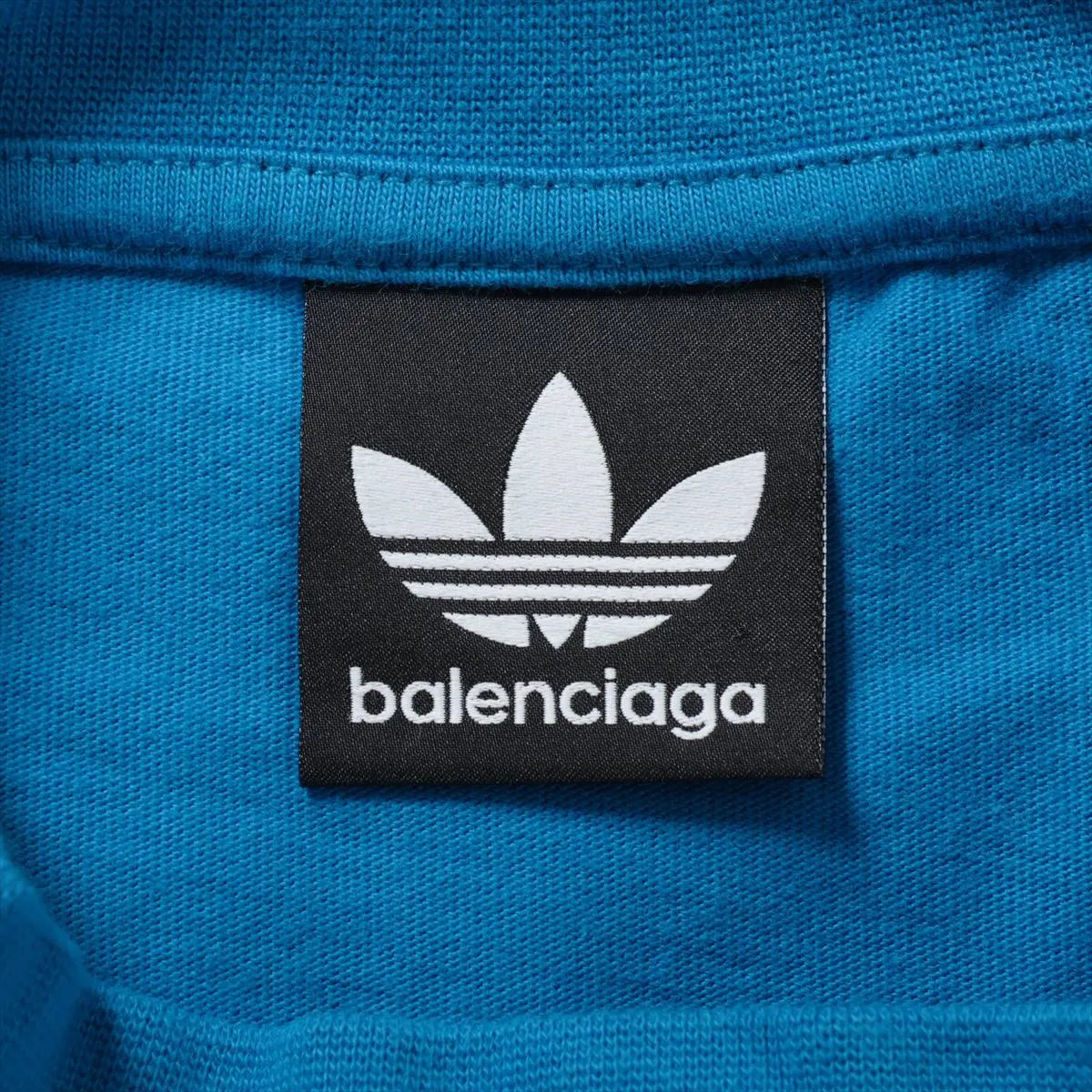 Balenciaga x adidas 22 years Cotton T-shirt 1 Men's Blue
