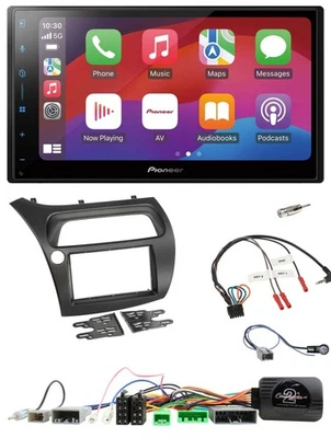 Pioneer DAB USB Lenkrad Bluetooth 2DIN Autoradio für Honda Civic 2006-2012 - Bild 1 von 4