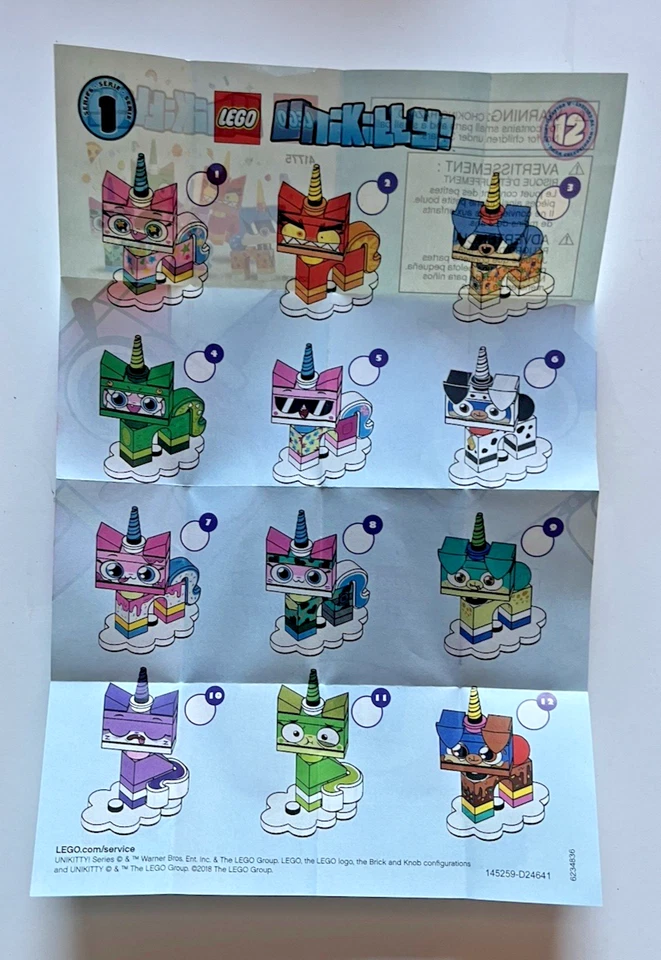 LEGO Unikitty!: Unikitty! Collectibles Series 1 (41775) COMPLETE 12 Minifigures - Image 2 of 4