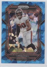 2022 Panini Prizm Rookies Blue Ice Prizm 49/99 Logan Hall #381 04lr