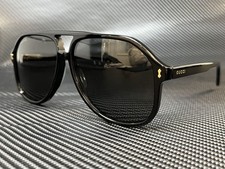 GUCCI GG1042S 001 Black Aviator 60 mm Men's Sunglasses
