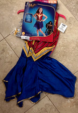New 5 pc Wonder Woman Halloween Costume Girls' M 8-10