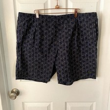 Vintage 80s 90s Purple Funky Geometric Men s L Swim Trunks Shorts