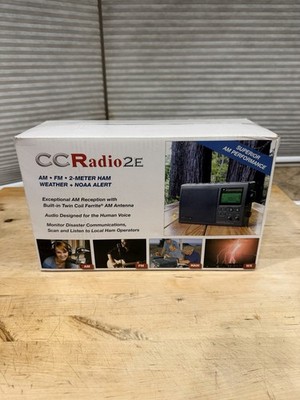 C. Crane CCRadio-2 Portable AM FM Weather and 2-Meter Ham Band Black