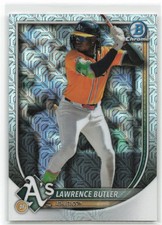 2025 Bowman Chrome Mega Refractor Lawrence Butler #65 Oakland Athletics