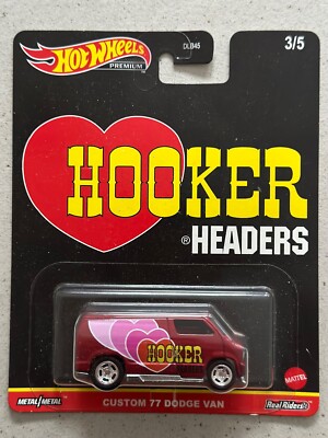 2020 Hot Wheels Speed Shop Garage Custom 77 Dodge Van Hooker Headers Real Riders