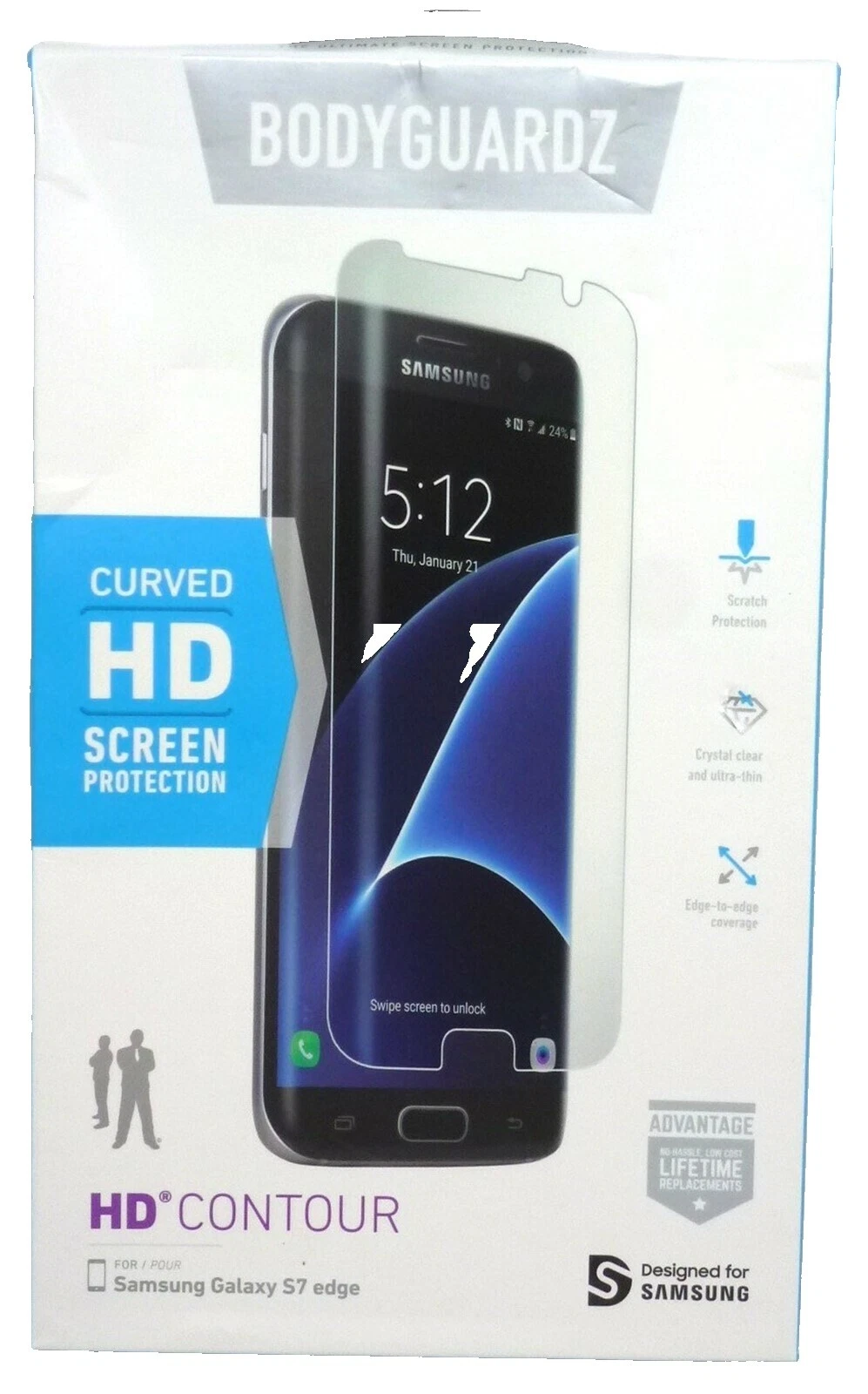 Protectores de pantalla para BodyGuardz Samsung Samsung Galaxy S7 Edge